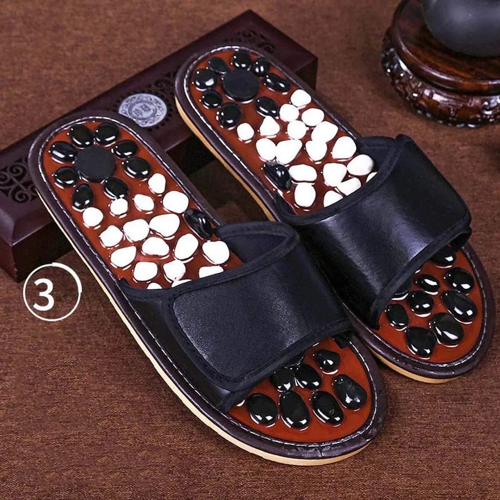 Home Massage Slippers, Foot Massage Slippers | Pebble Acupuncture Foot Massage Shoes | Home Men and Women Couple Summer Slippers