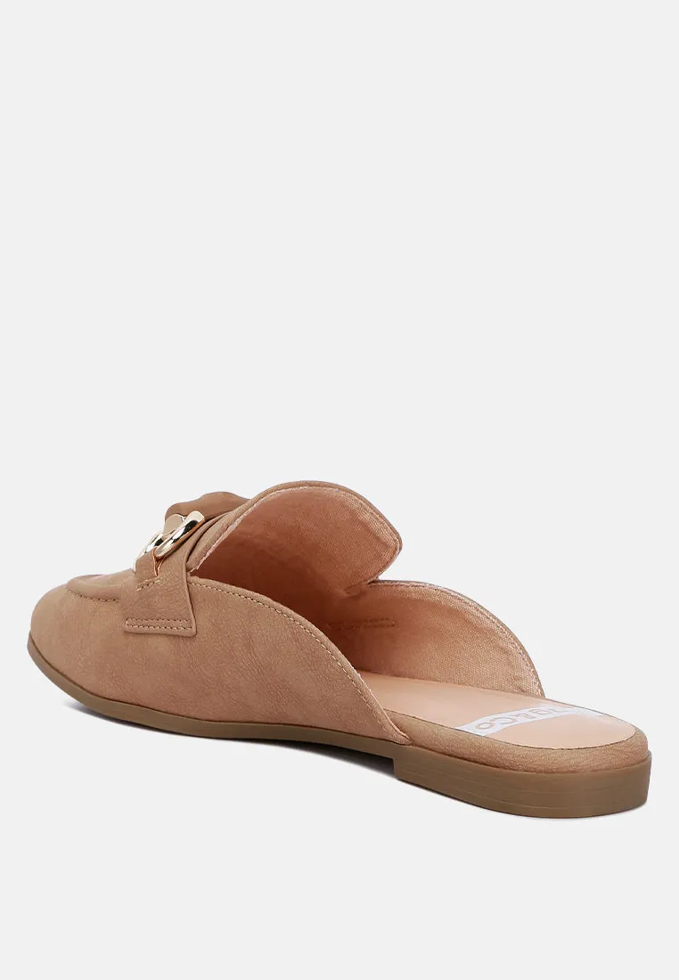 Horsebit Raffia Slip On Mules By Ruw