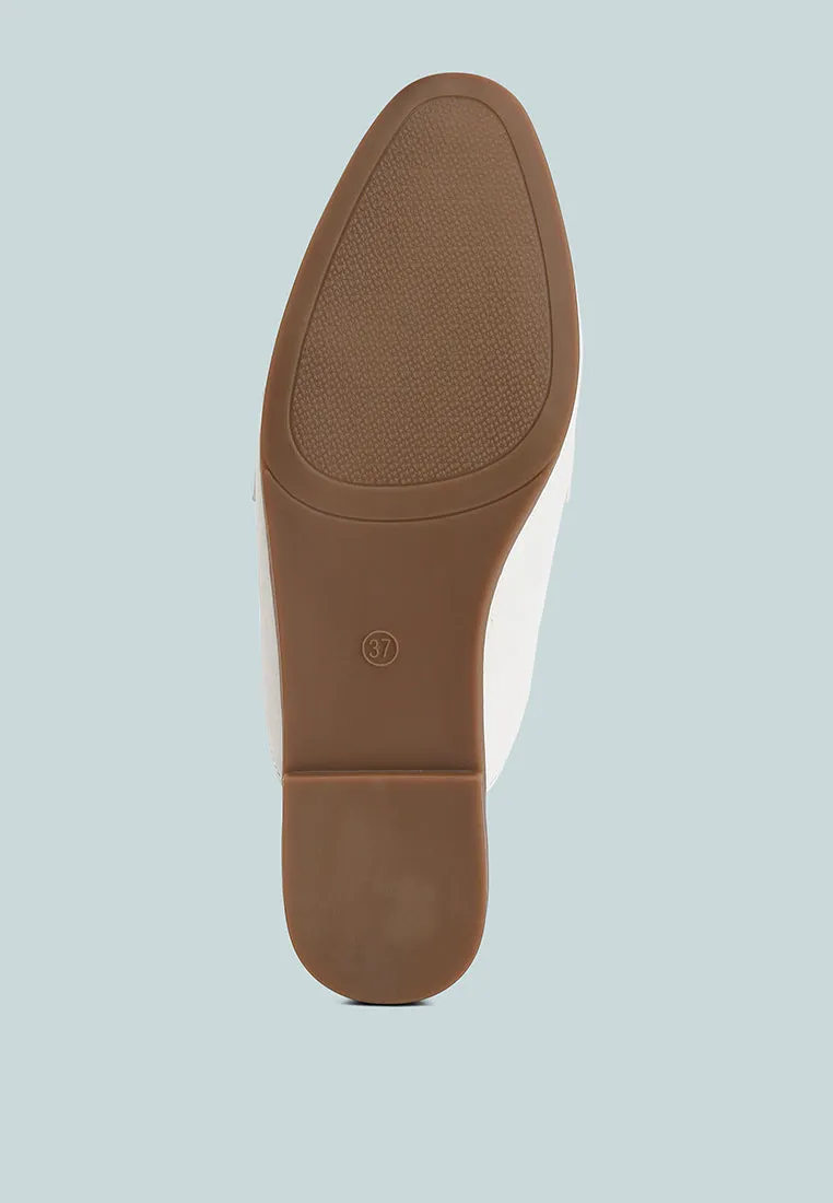 Horsebit Raffia Slip On Mules By Ruw