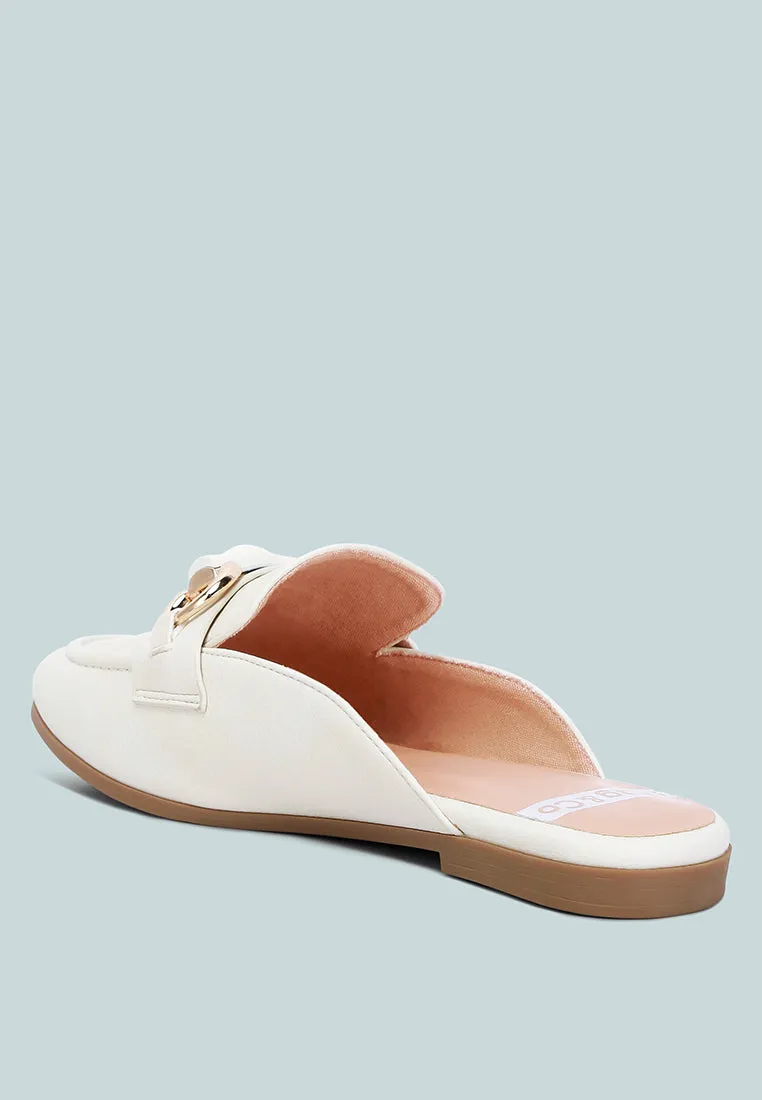 Horsebit Raffia Slip On Mules By Ruw