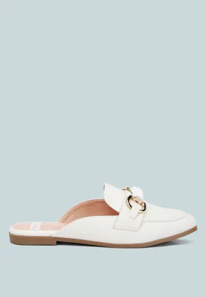 Horsebit Raffia Slip On Mules By Ruw