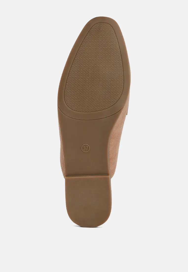 Horsebit Raffia Slip On Mules By Ruw