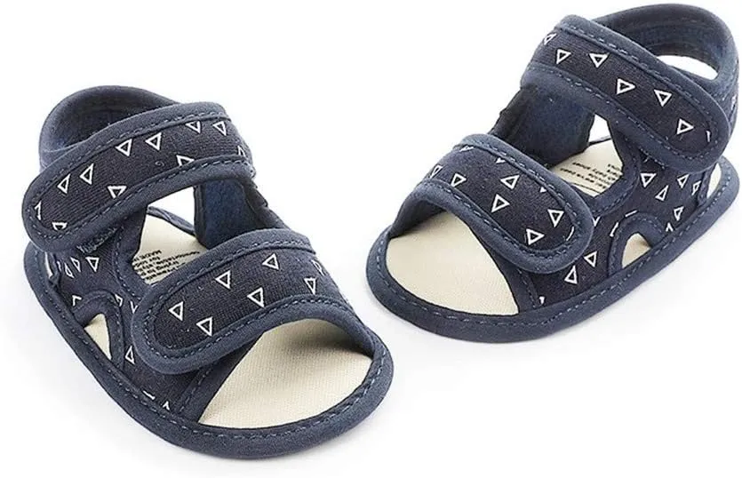 HsdsBebe Infant Baby Boys Girls Summer Beach Sandals Breathable Athletic Anti-slip Soft Sole Newborn First Walker Crib Shoes