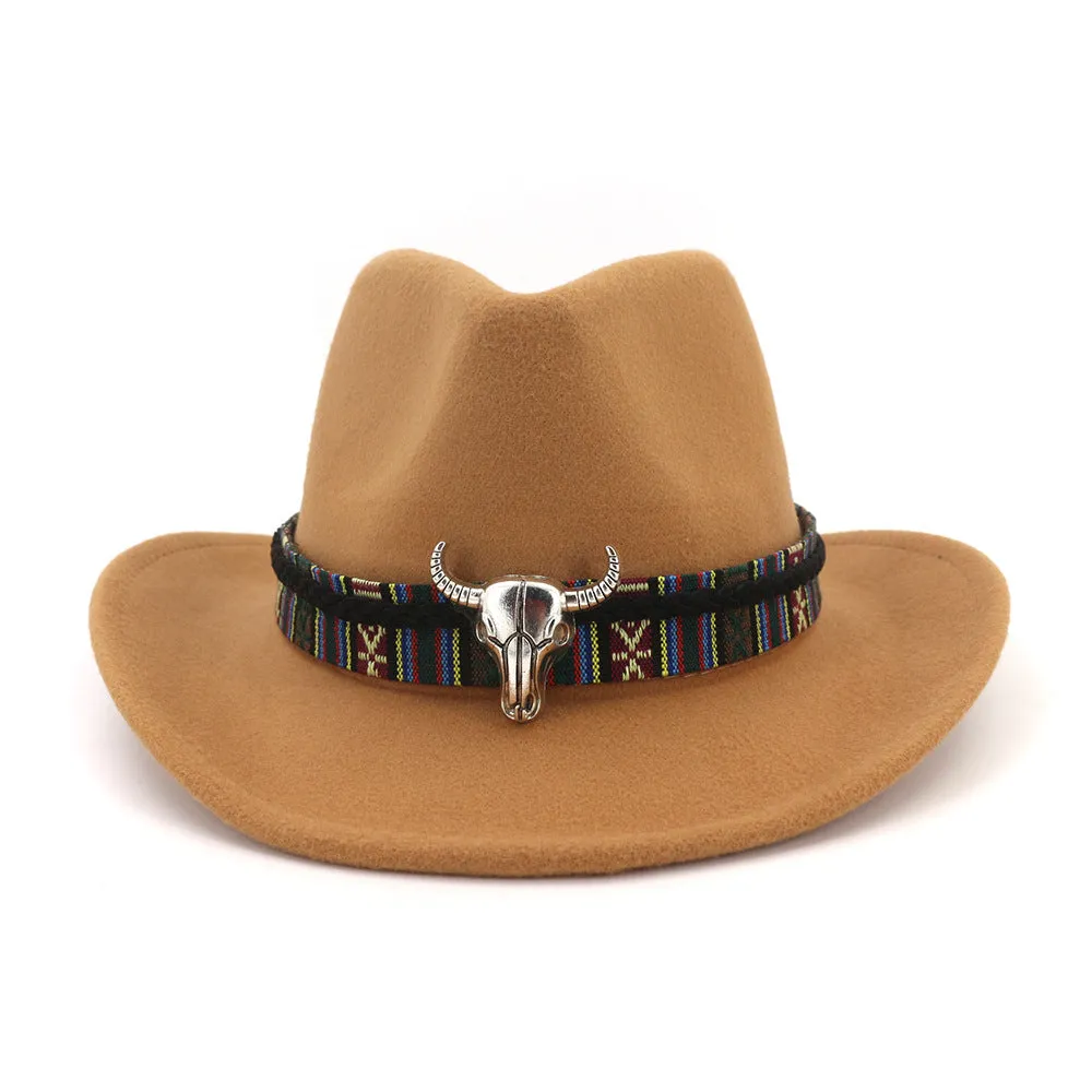 Hubert Western Cowboy Hat- Wine Red