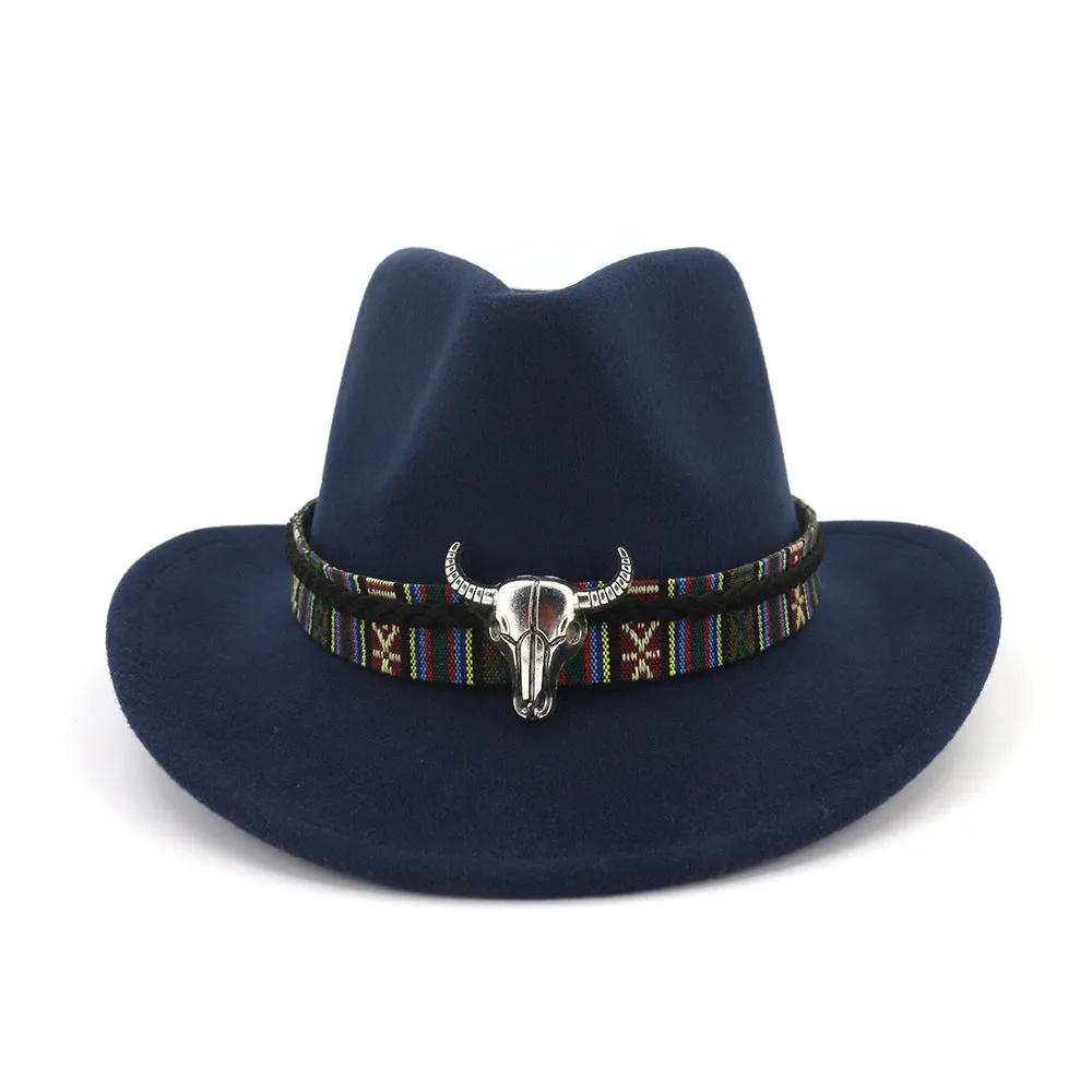 Hubert Western Cowboy Hat- Wine Red