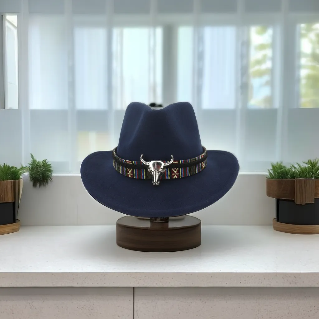Hubert Western Cowboy Hat- Wine Red
