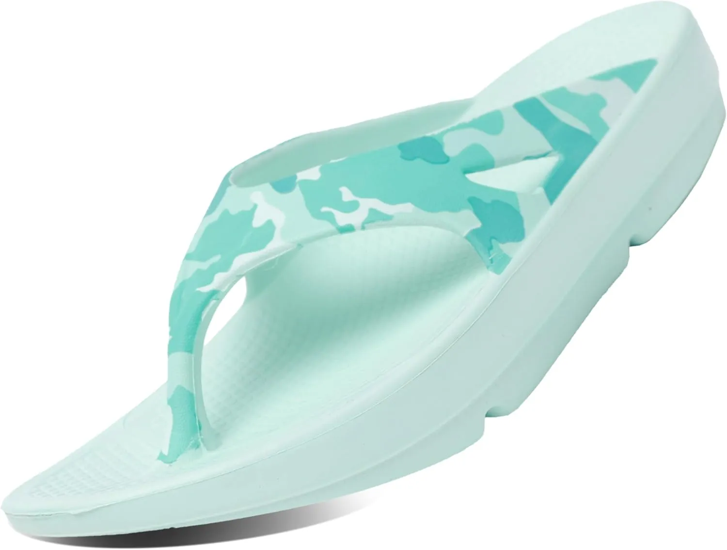 HUHV Recovery Comfort Sandals- Orthopedic Flip-Flop and Slide Sandals with Arch Support and Extra Cushion EVA Footbed for Men and Women