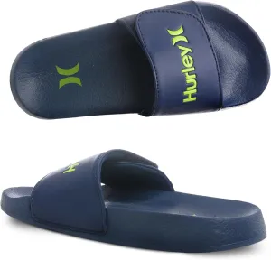 Hurley Naia Slides for Girls and Boys - Comfortable Slip-On Kids Sandals with Adjustable Strap, Unisex Slides for Indoor and Outdoor, Adjustable Sporty Slides for The Beach and Pool