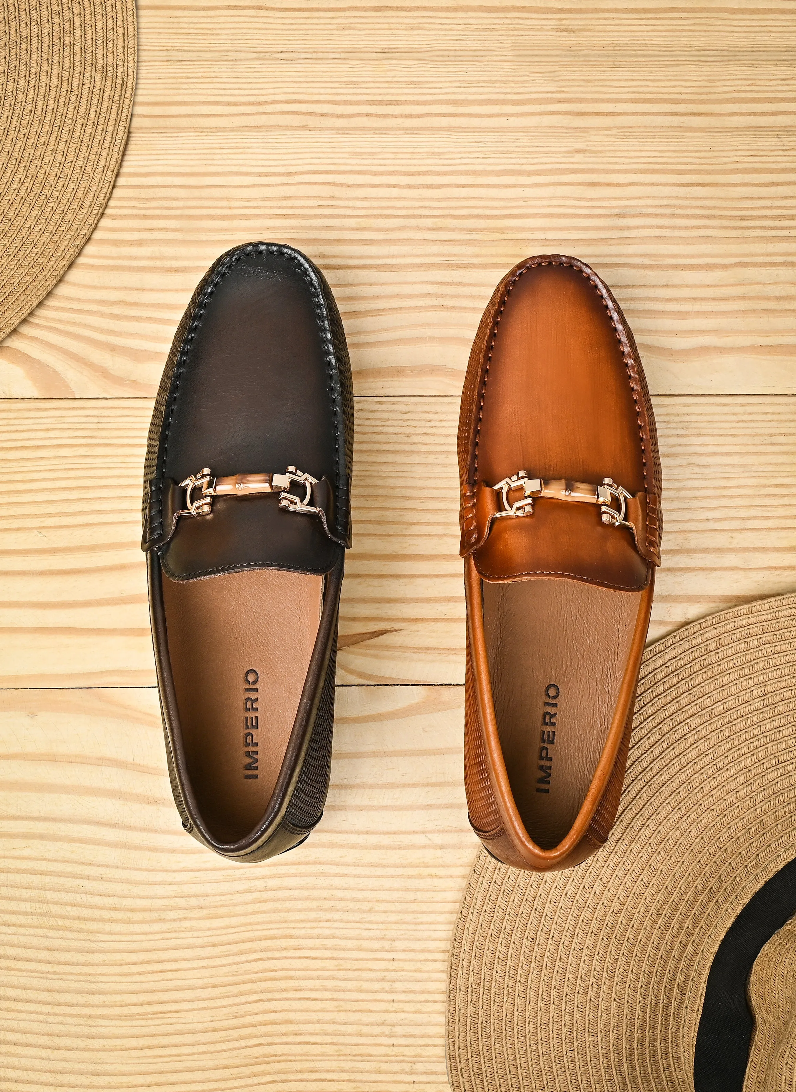 Imperio By Regal Tan Men Casual Leather Loafers