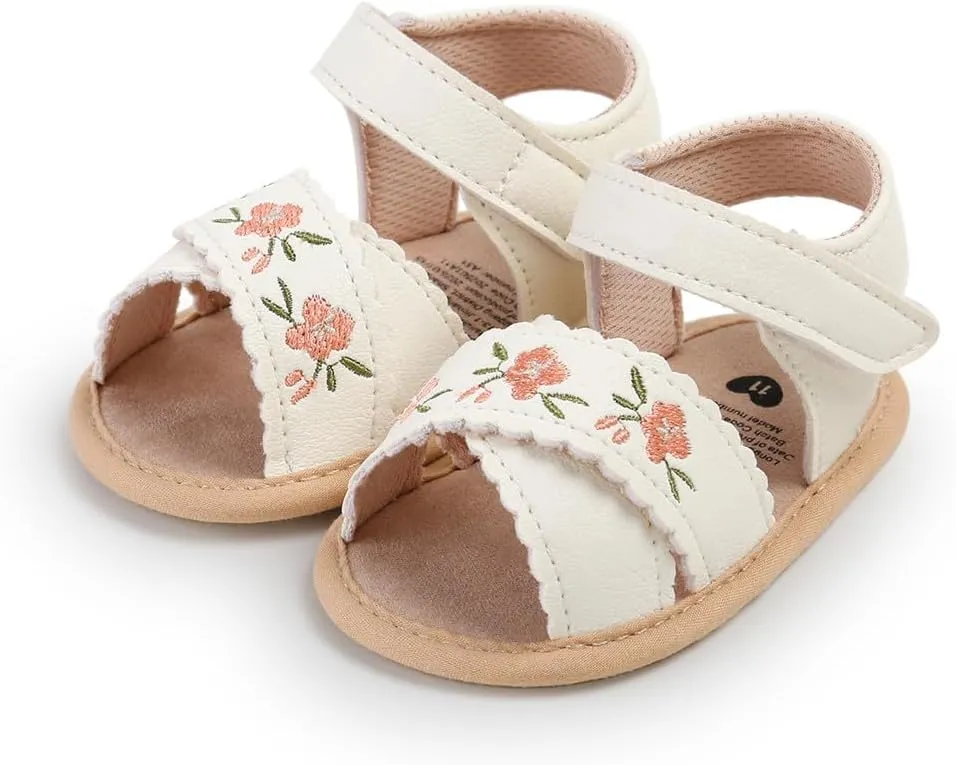 Infant Baby Boys Girls Summer Sandals Party Wedding Dress Flats Shoes Newborn Crib Shoes First Walkers Prewalkers 0-18 Months