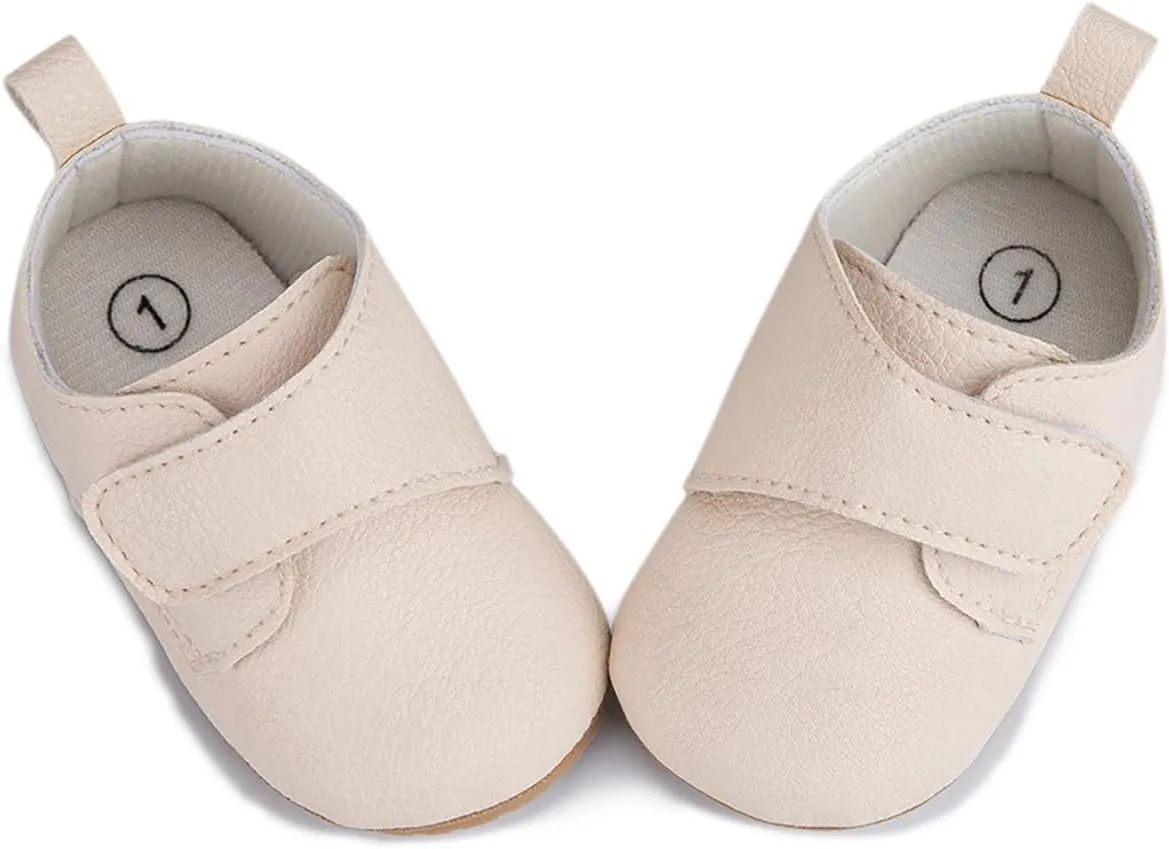 Infant Boys and Girls Oxford Shoes PU Leather Loafers Dress Shoes are Suitable for Crawling, Wedding Dress, Birthday Parties and Any Occasion