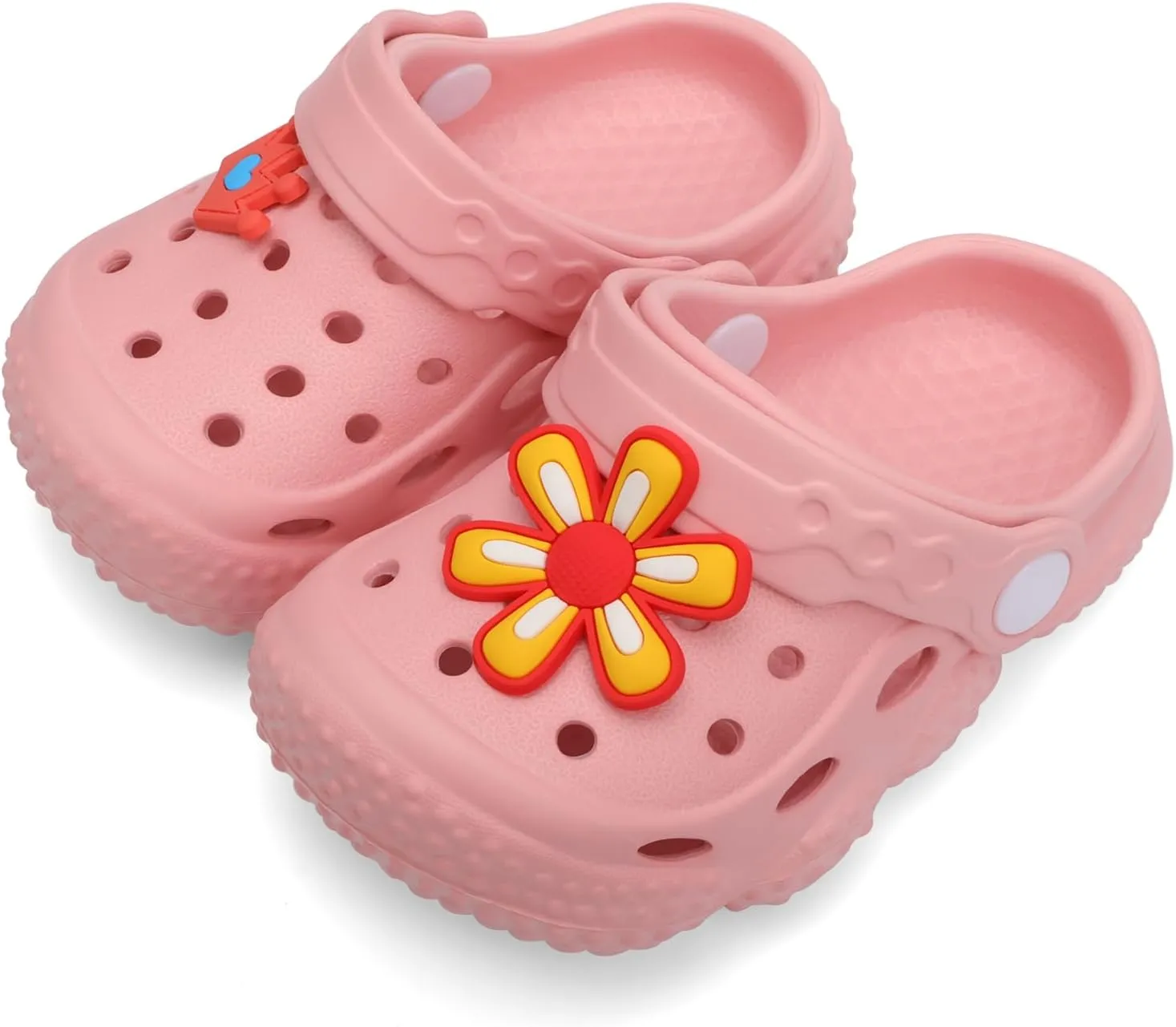 INMINPIN Baby Clogs Garden Shoes Newborn Infant Lightweight Breathable Beach Pool Sandals Non-Slip Baby Boys Girls Water Shower Summer Shoes Splay Naturally