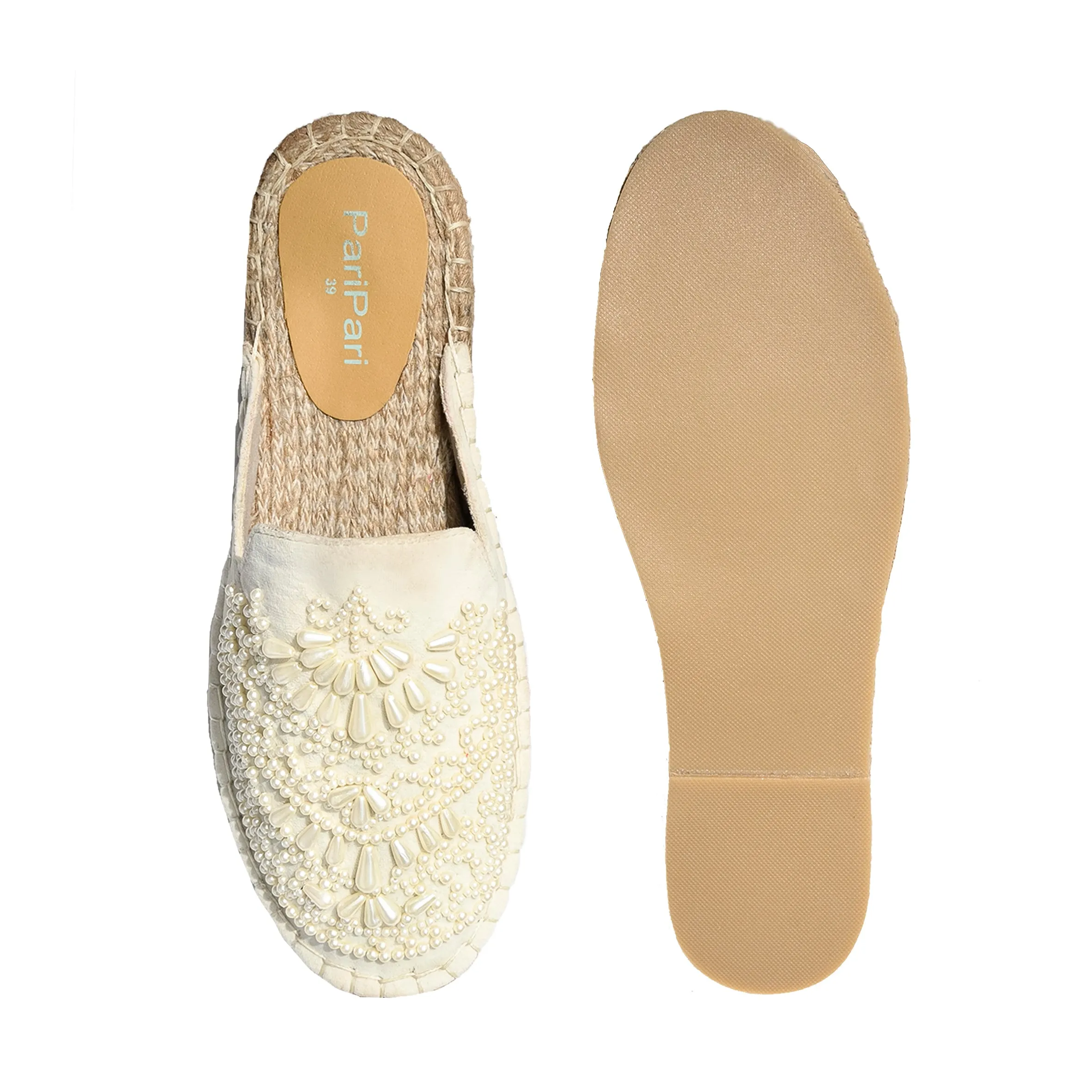 Iris Cream Espadrilles Flats