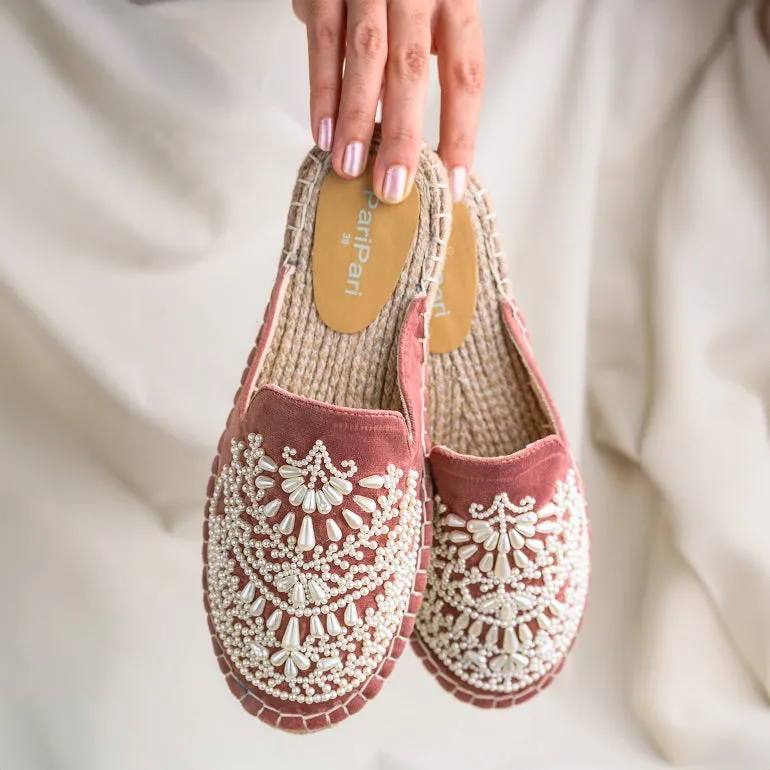 Iris Pink Espadrilles Flats