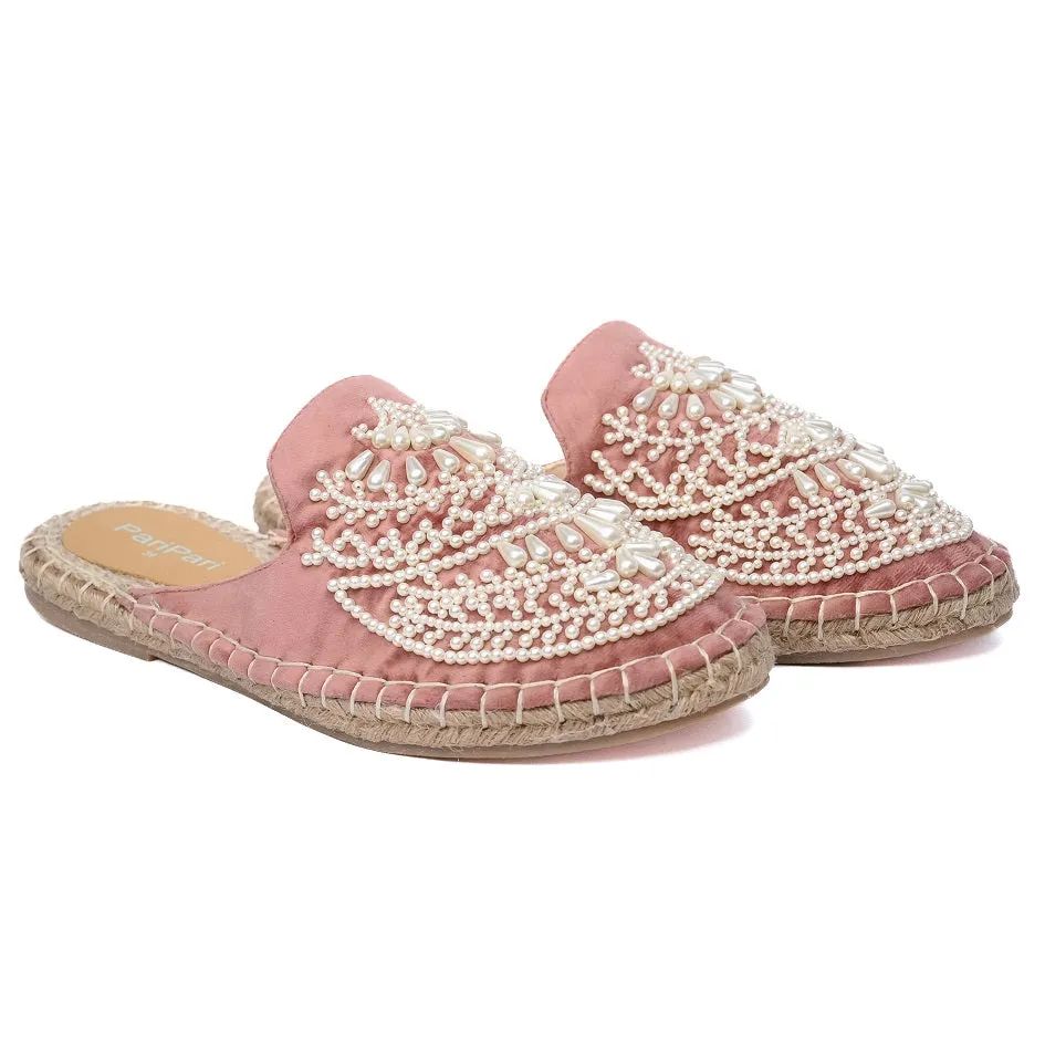 Iris Pink Espadrilles Flats
