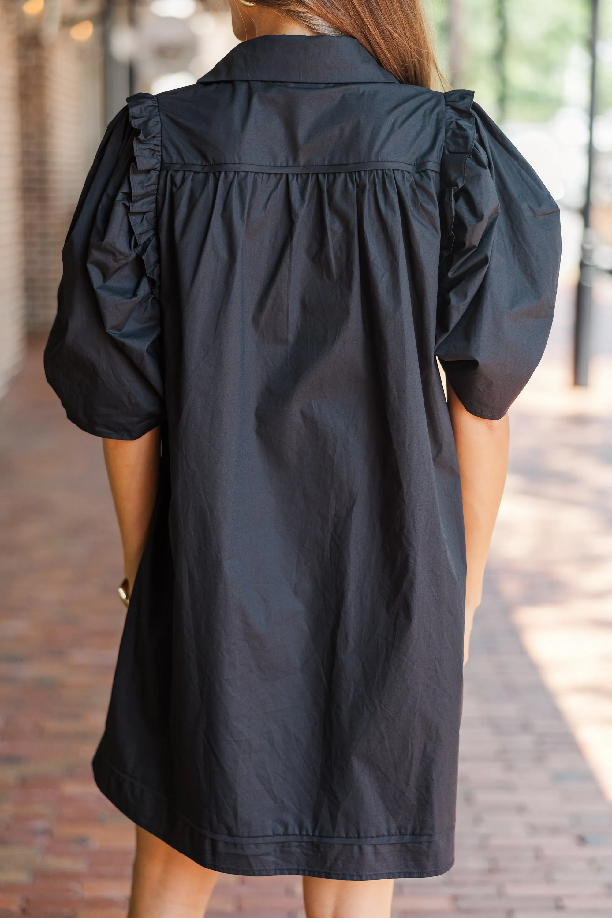 It's Always For You Black Babydoll Dress
