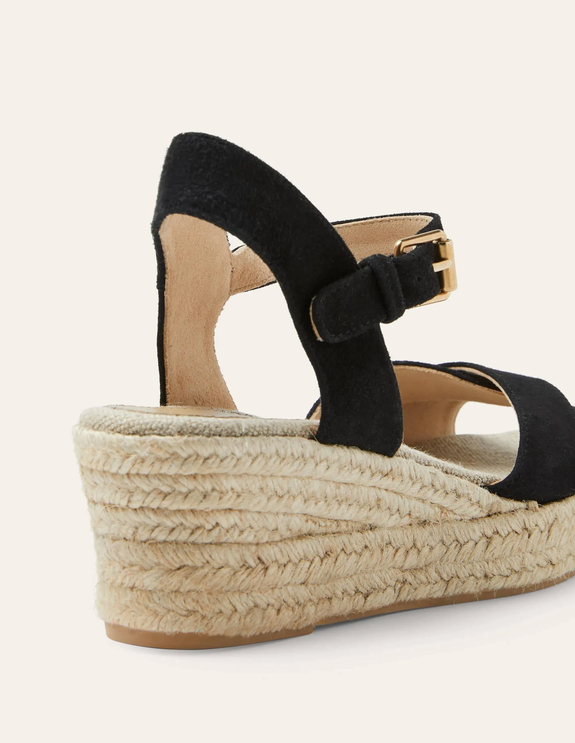 Jasmine Espadrilles mit Keilabsatz-Schwarz