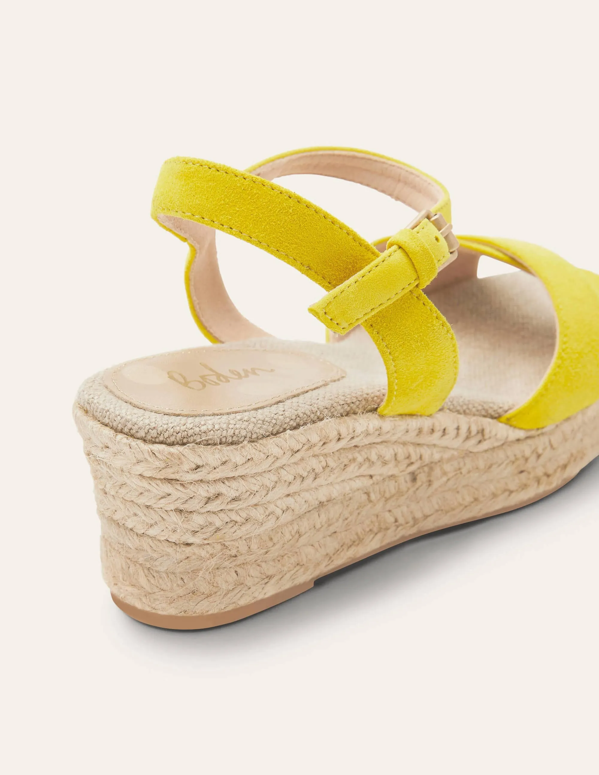 Jasmine Espadrilles mit Keilabsatz-Schwefelgelb