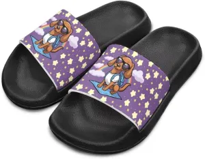 Jeiento Kids Slides for Boy Girl Animal Slippers Summer Beach Pool Water Shoes Non-Slip Novelty Open Toe Sandals