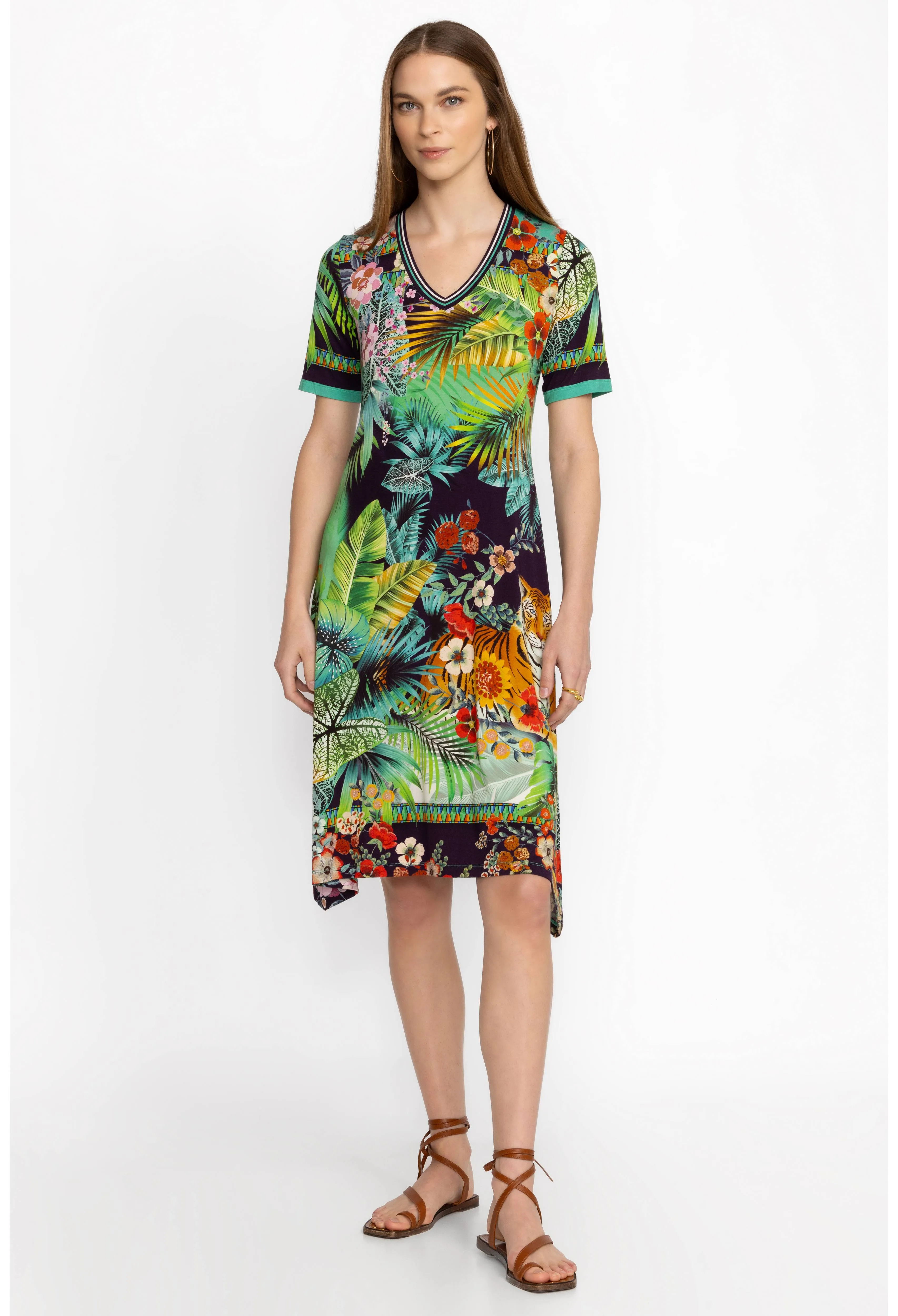 Johnny Was The Janie Favorite V-Neck Swing Dress