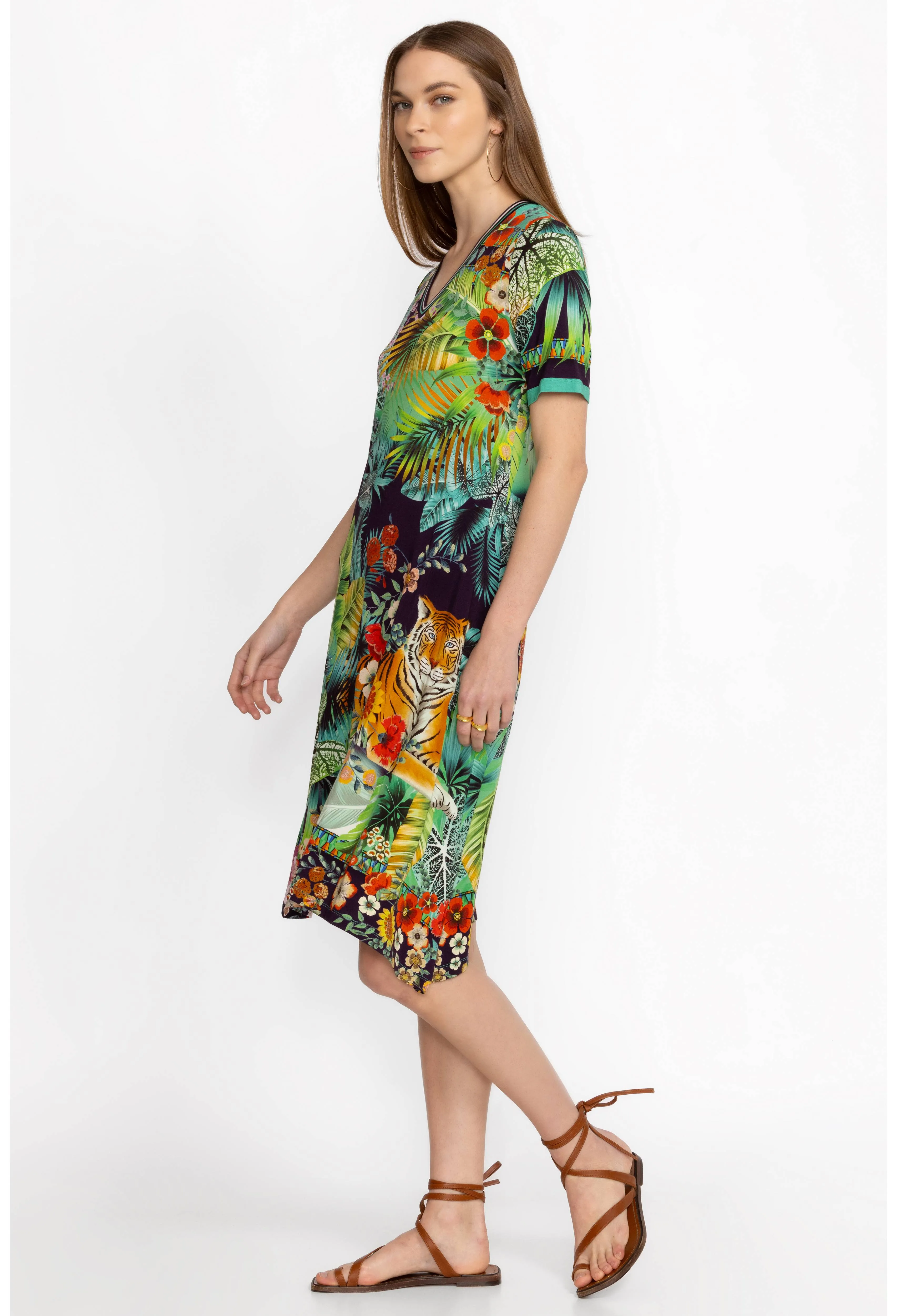 Johnny Was The Janie Favorite V-Neck Swing Dress