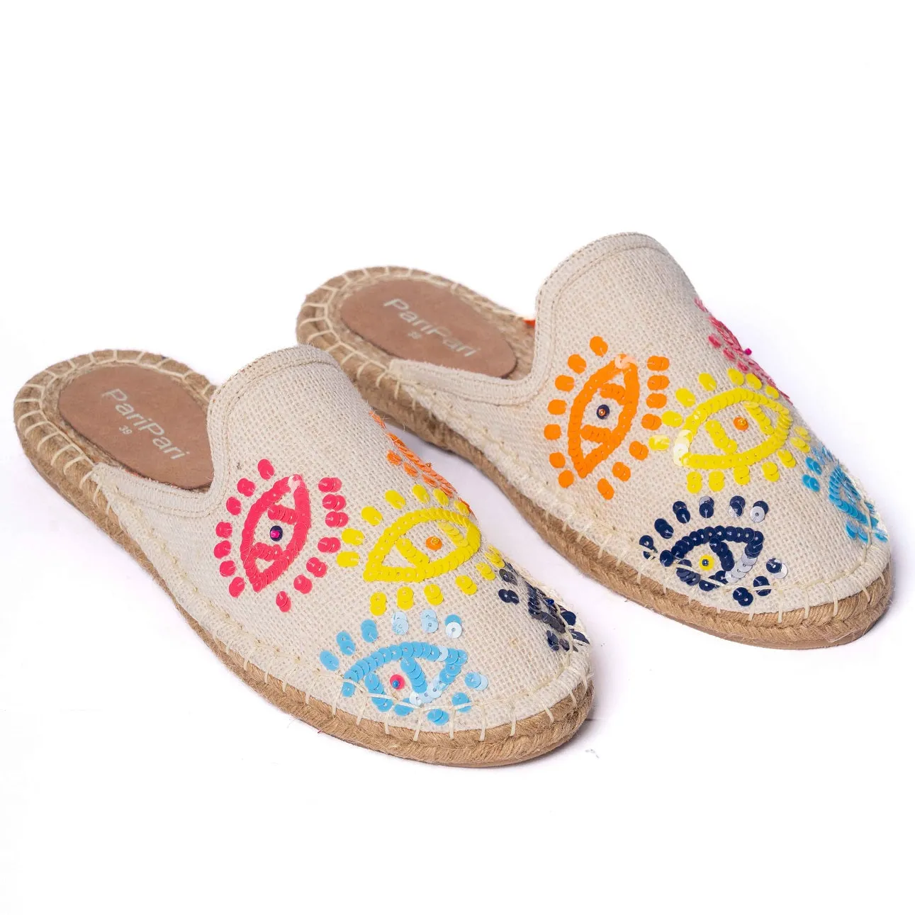 Joie Evil-eye Offwhite Espadrilles Flats
