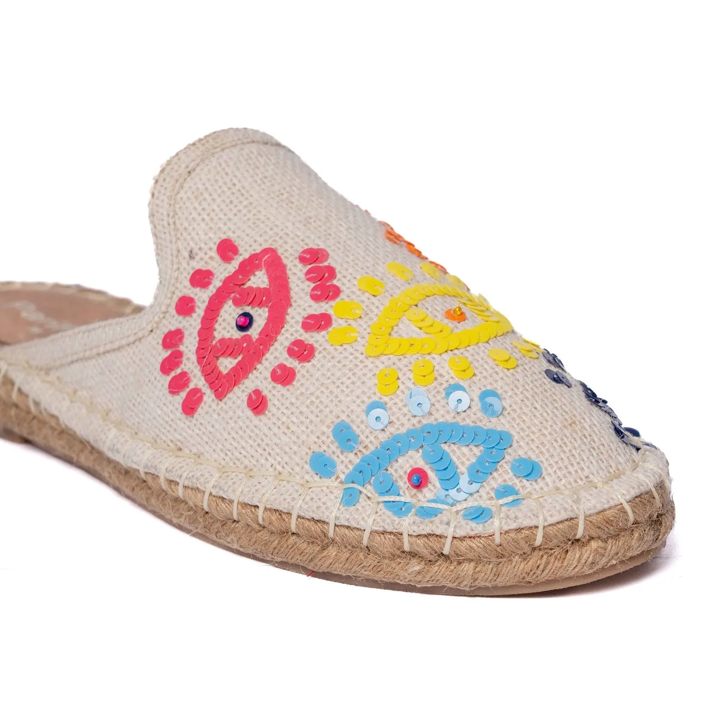 Joie Evil-eye Offwhite Espadrilles Flats