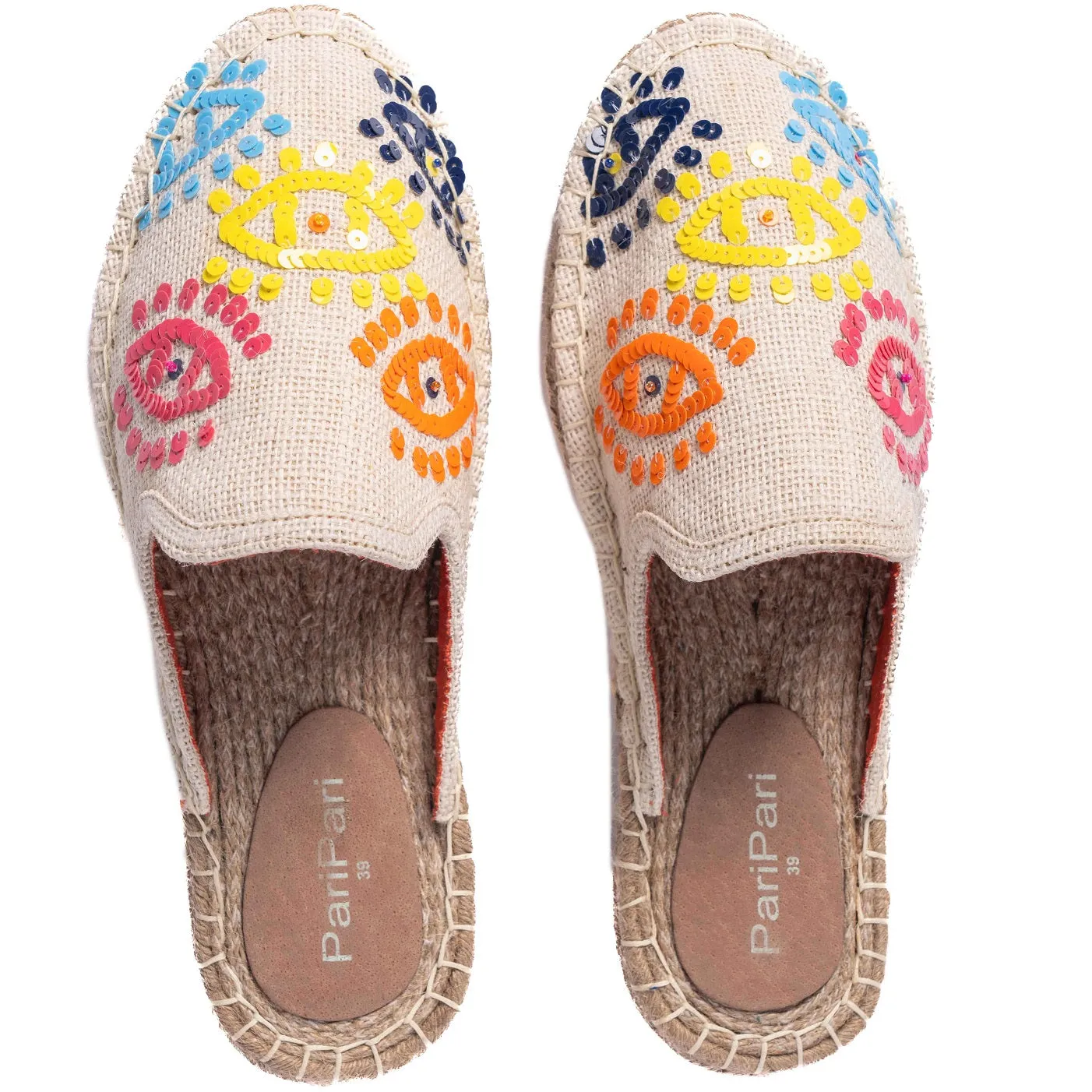 Joie Evil-eye Offwhite Espadrilles Flats