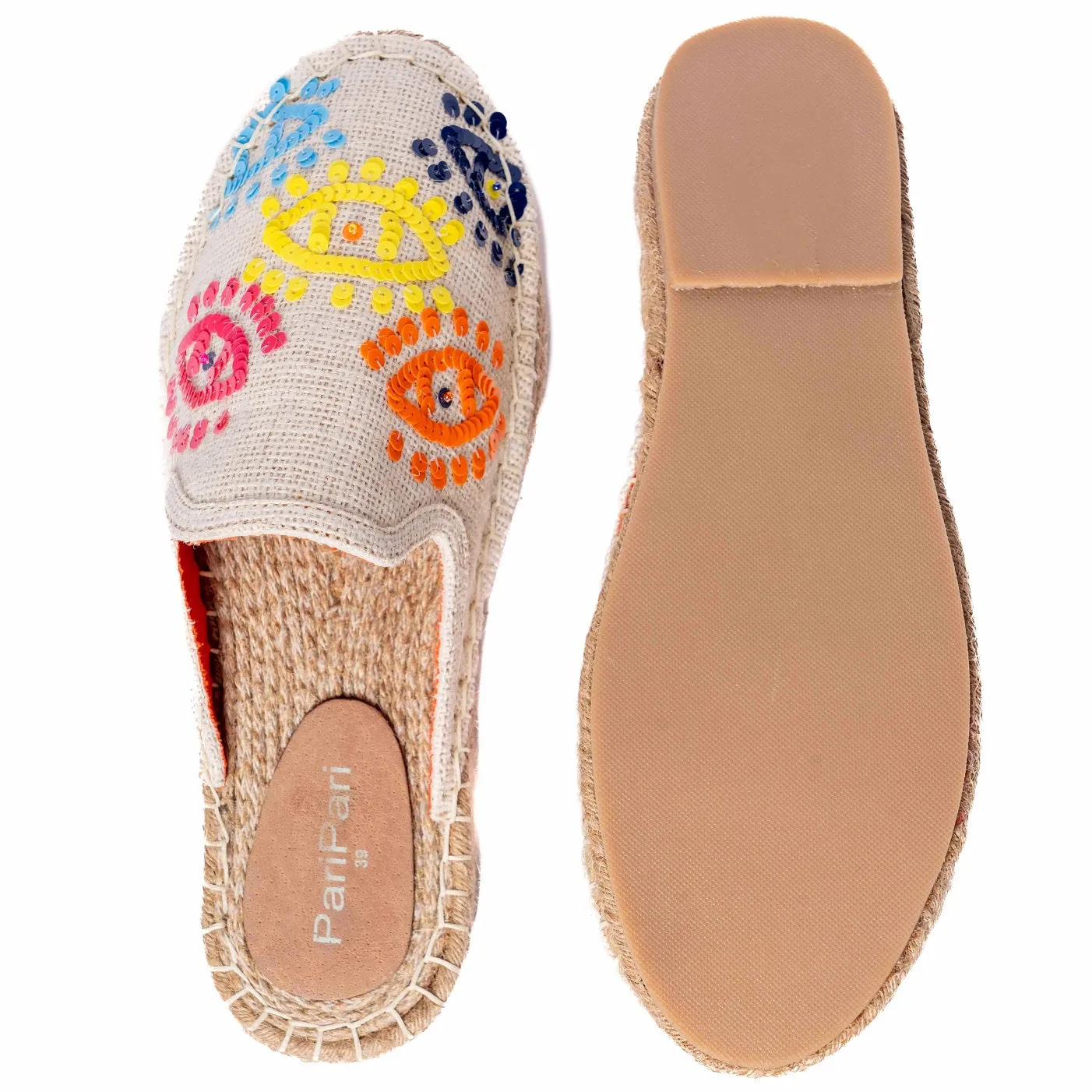 Joie Evil-eye Offwhite Espadrilles Flats