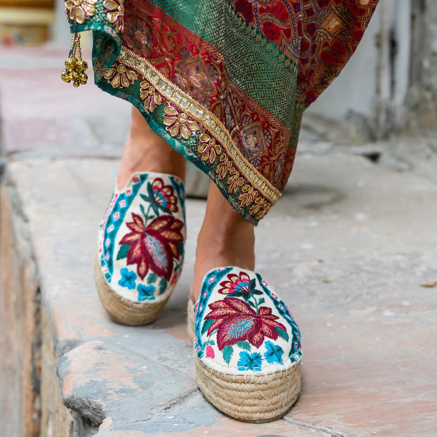 Kamal Off white Espadrilles Platforms