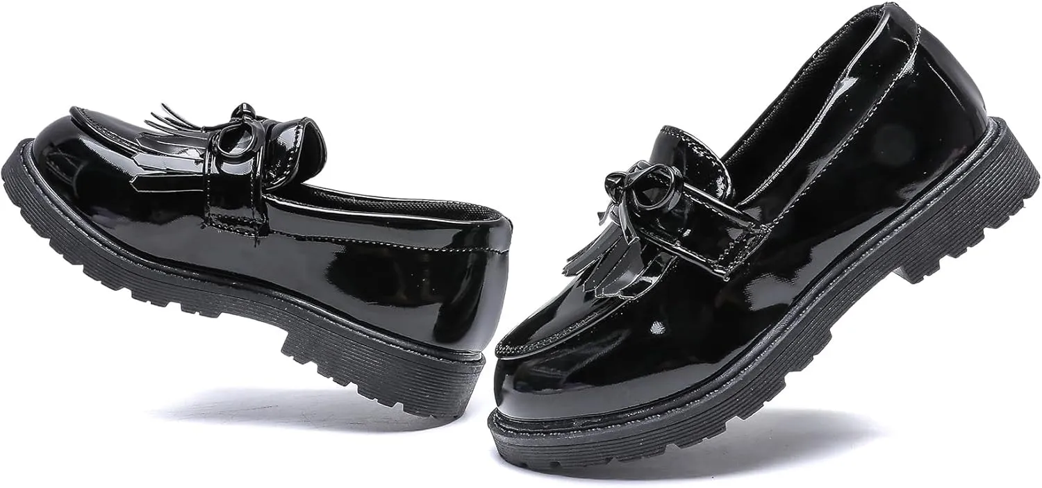 Kids Dress Shoes Girl’s Boy’s Oxford Shoes Slip On School Uniform Shoes