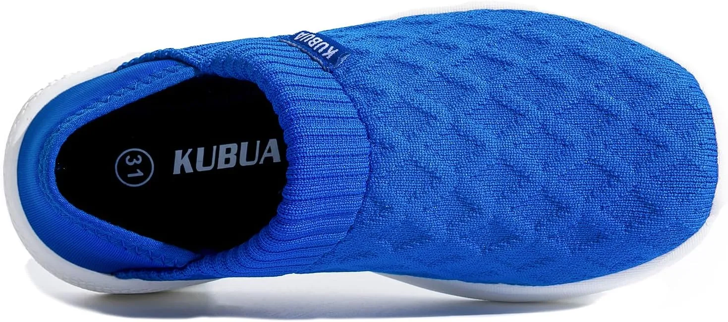 KUBUA Kids Slippers Boys Girls Indoor House Slip on Shoes Outdoor Breathable Garden Loafers Little Big Kid