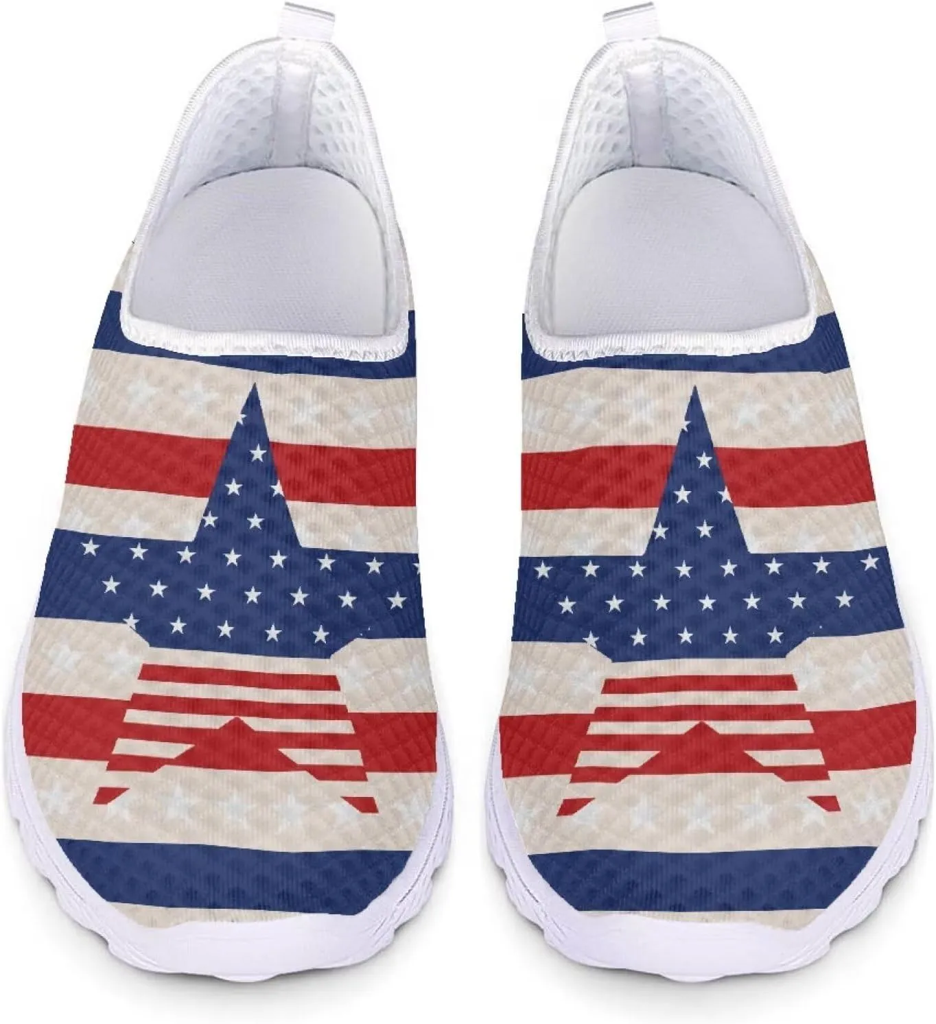 Kuiaobaty Fashion Sneakers Lightweight Breathable Slip-Ons Walking Shoes Athletic Casual Footwear Women's Men's Loafers