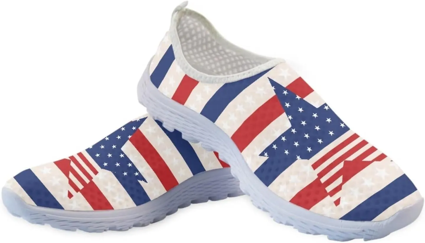 Kuiaobaty Fashion Sneakers Lightweight Breathable Slip-Ons Walking Shoes Athletic Casual Footwear Women's Men's Loafers