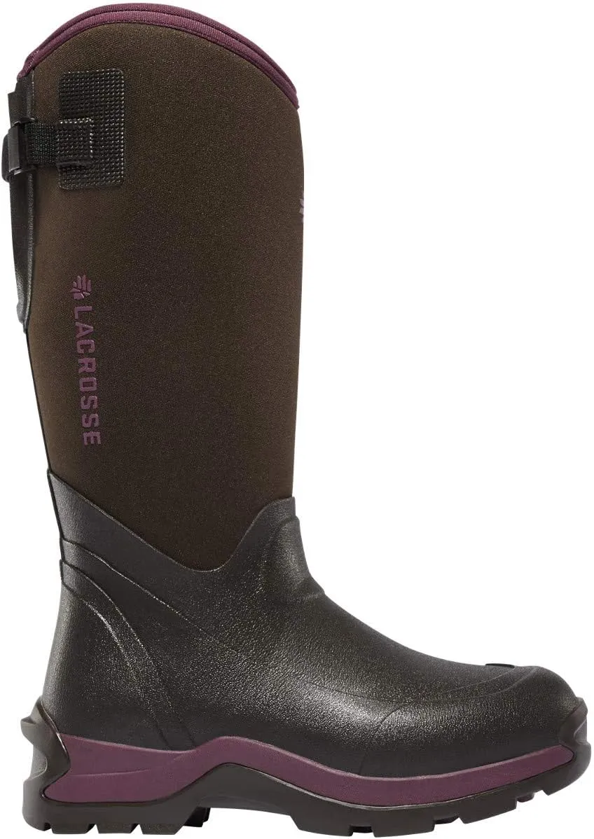 LaCrosse Women’s 14” Alpha Thermal Insulated Work Boots with Plush Fleece Lining, Premium Rubber Construction, and Grippy Antarctic Outsole