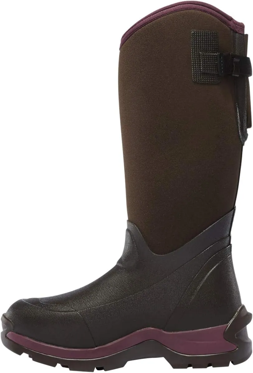 LaCrosse Women’s 14” Alpha Thermal Insulated Work Boots with Plush Fleece Lining, Premium Rubber Construction, and Grippy Antarctic Outsole