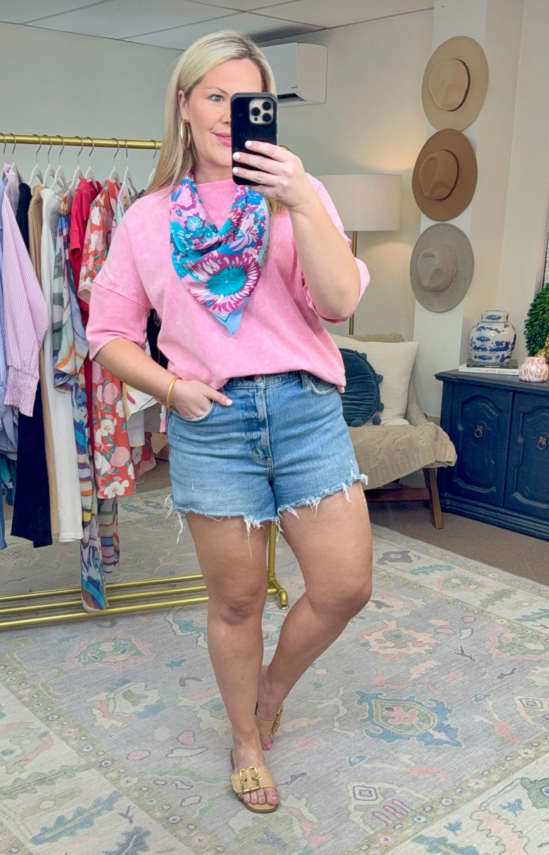 Lazy Sunday Mineral Wash Tunic Tee