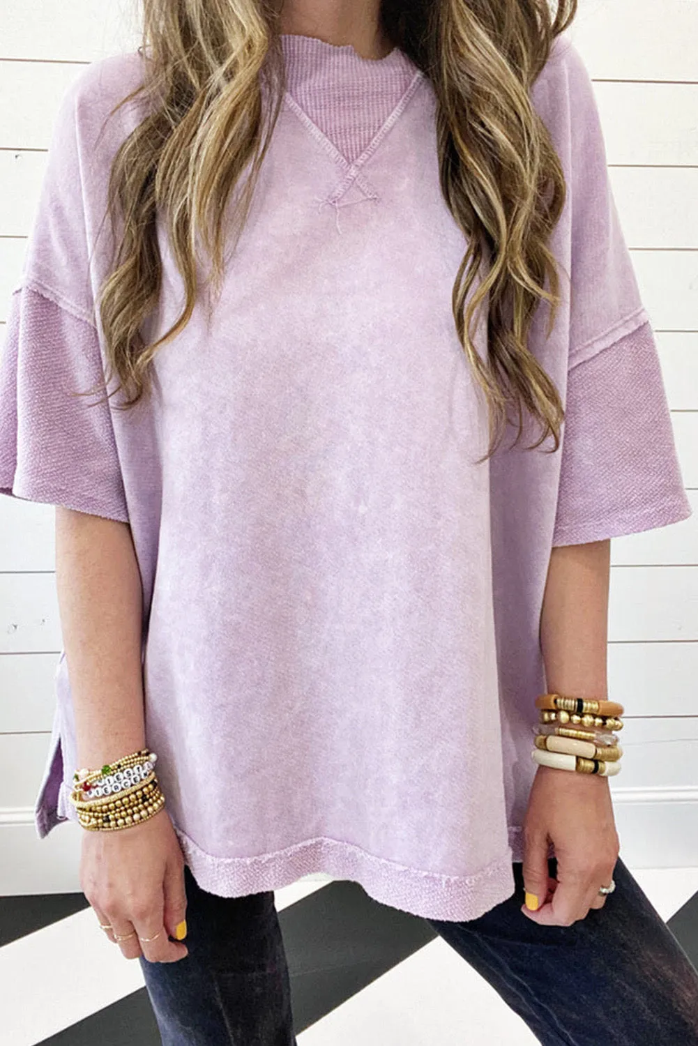 Lazy Sunday Mineral Wash Tunic Tee
