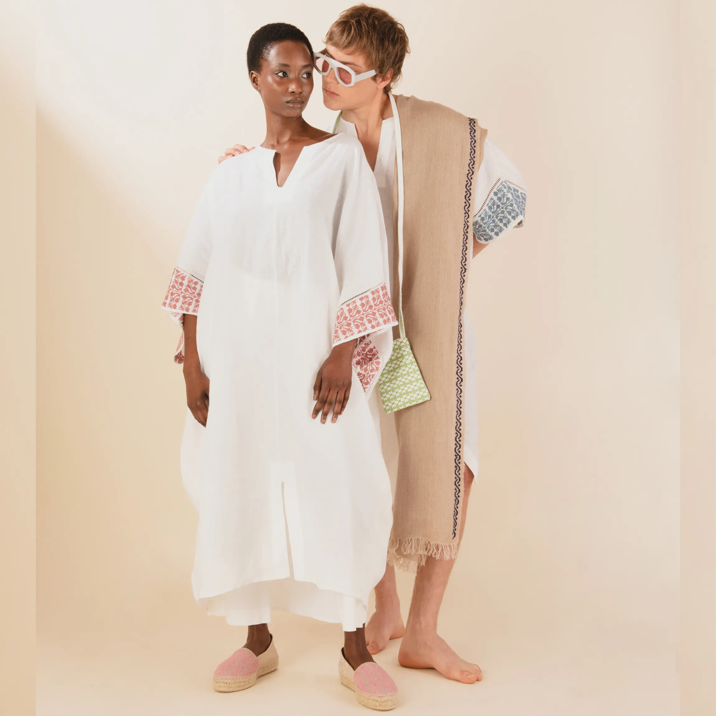 LINEN ESPADRILLES | BEEHIVE BABY PINK