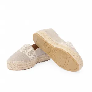 LINEN ESPADRILLES | BEEHIVE ECRU