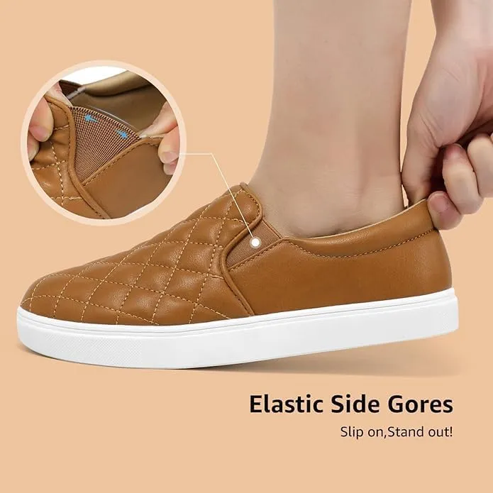 Loafers for Women Memory Foam Slip on Sneakers Comfort Four Seasons Shoes