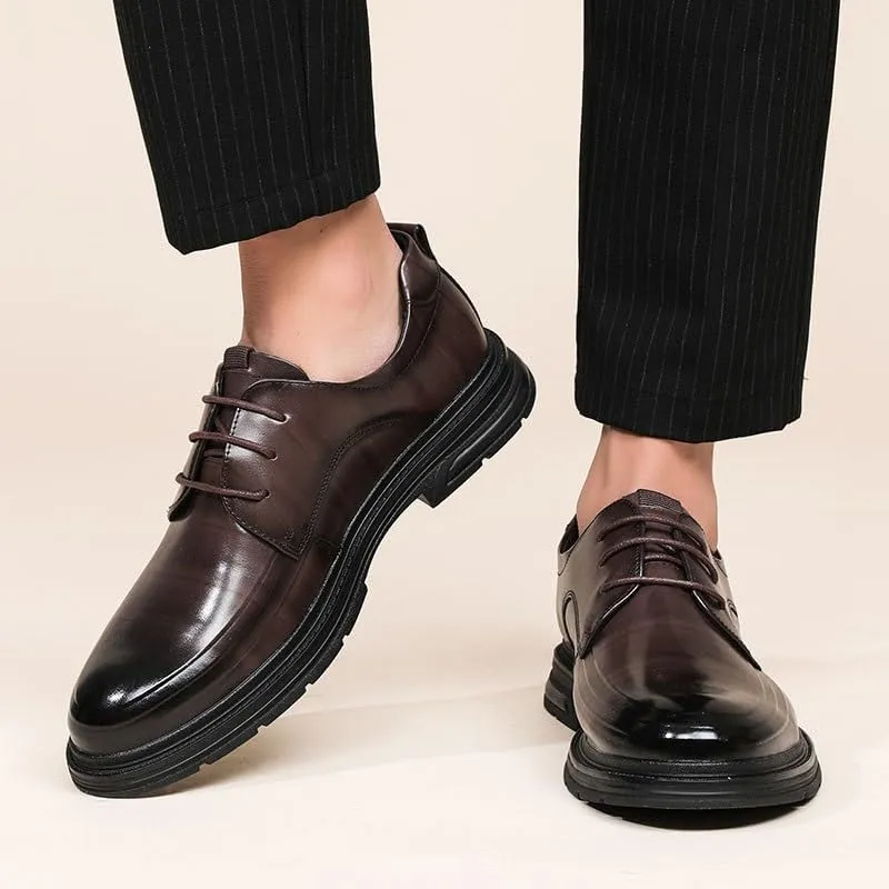 Loafers Mens Modern Classic Slip On Oxfords All-Day Comfort Faux Patent Leather Oxford Dress Shoes Mens Dress Casual Shoes Leather