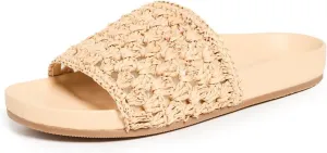 Loeffler Randall Women's Henri Crochet Raffia Band Footbed Sandals
