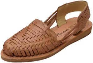 Macarena Collection Sandals women Huarache Sandal Colorful Leather Mexican Style Color Tan Judio