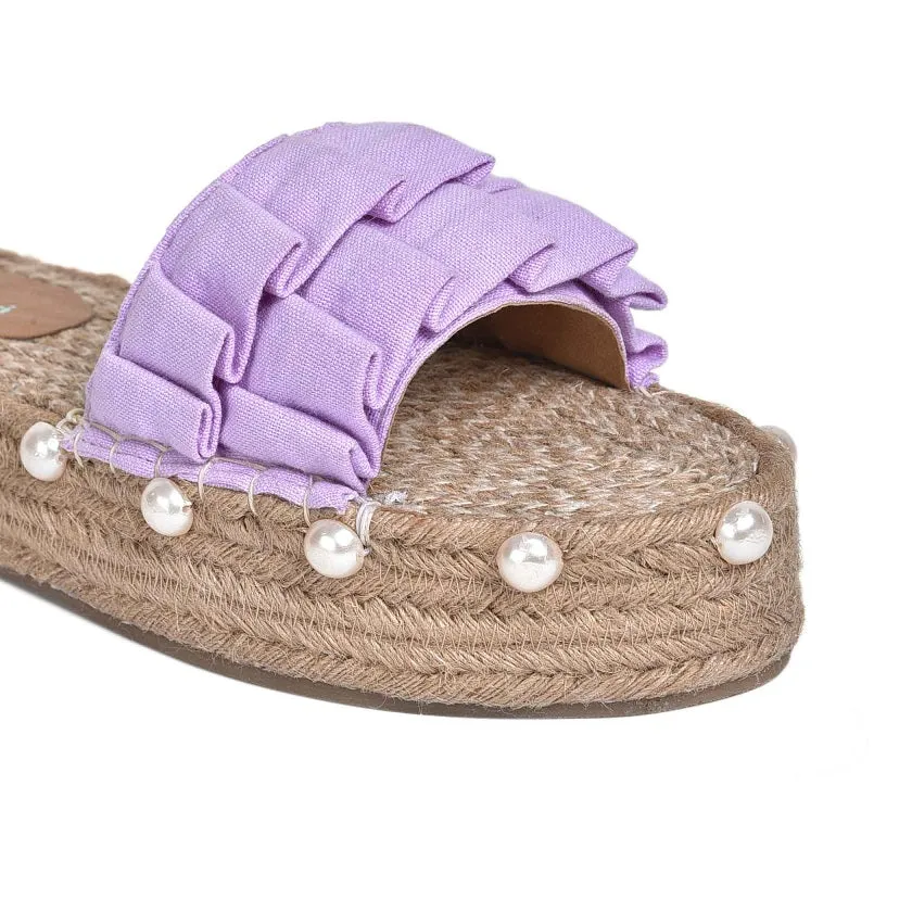 Majorica Sandals Lavender Open Toe