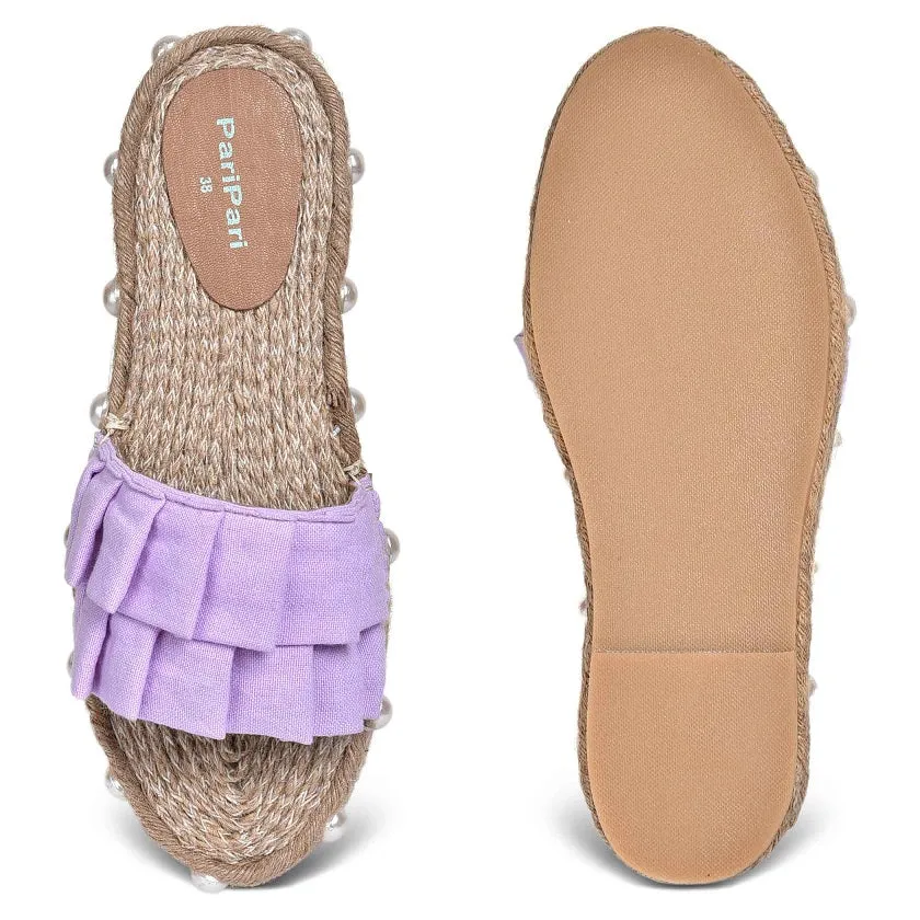 Majorica Sandals Lavender Open Toe