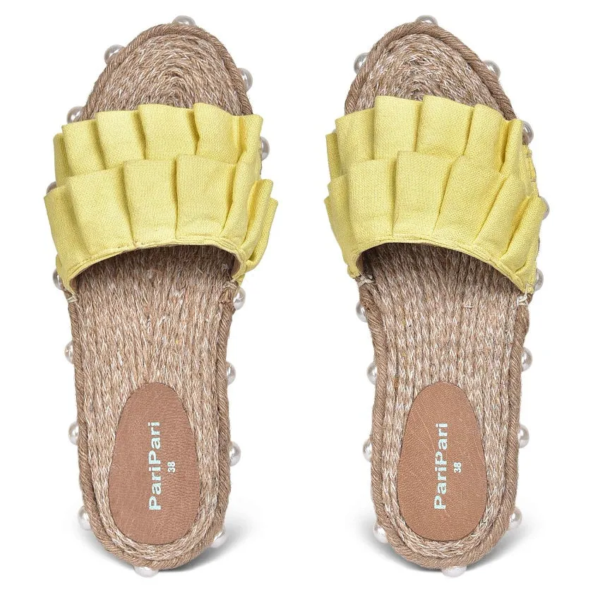 Majorica Sandals Yellow- Office Wear Ladies Footwear