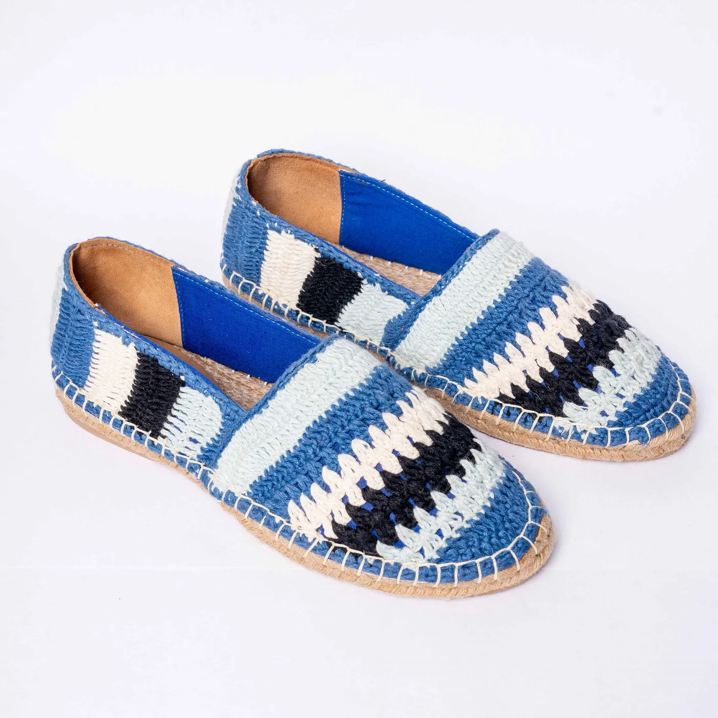 Marrakech Crochet  Espadrilles - Blue