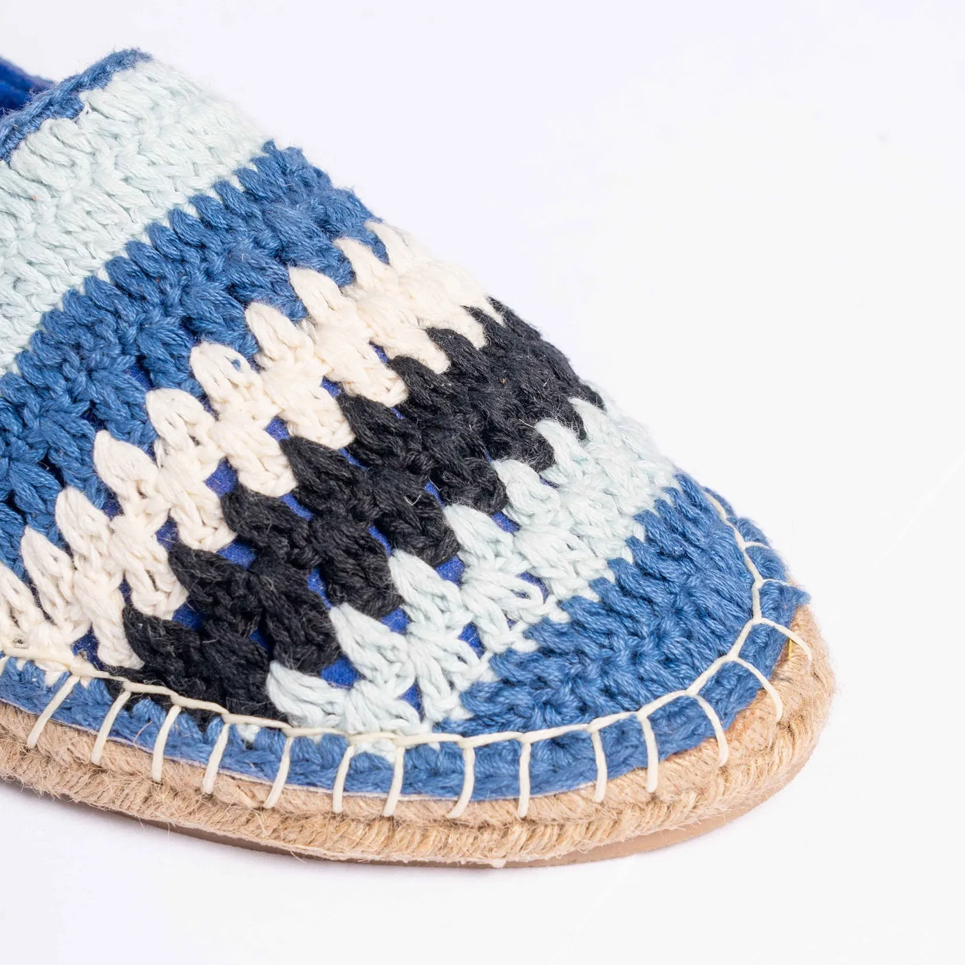 Marrakech Crochet  Espadrilles - Blue