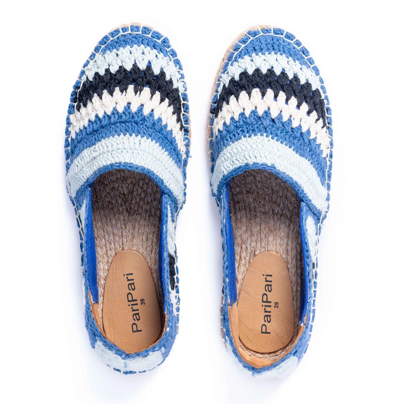 Marrakech Crochet  Espadrilles - Blue